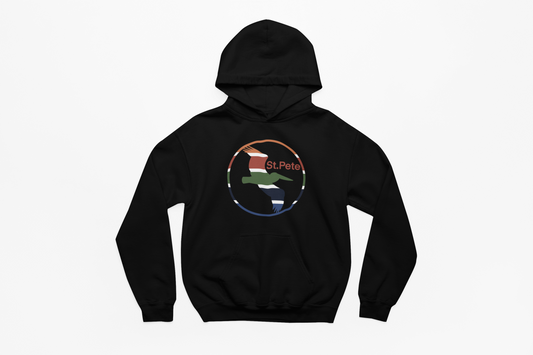 St. Pete Pelican with City’s Flag Colors Hoodie